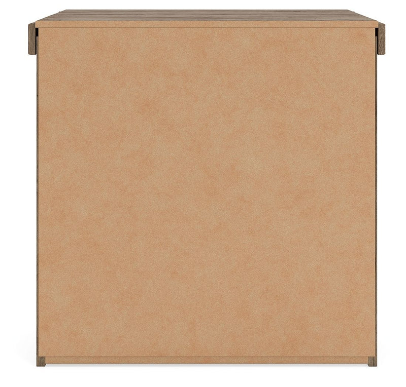 Oliandon - Two Drawer Night Stand - Light Brown - R&R Furniture Gallery (Fountain Valley, CA)