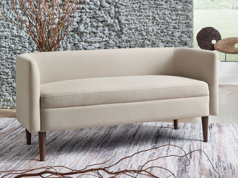 Wainner - Accent Bench - Beige - R&R Furniture Gallery (Fountain Valley, CA)