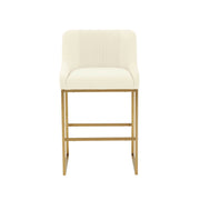 Lisa - Velvet Counter Stool - R&R Furniture Gallery (Fountain Valley, CA)