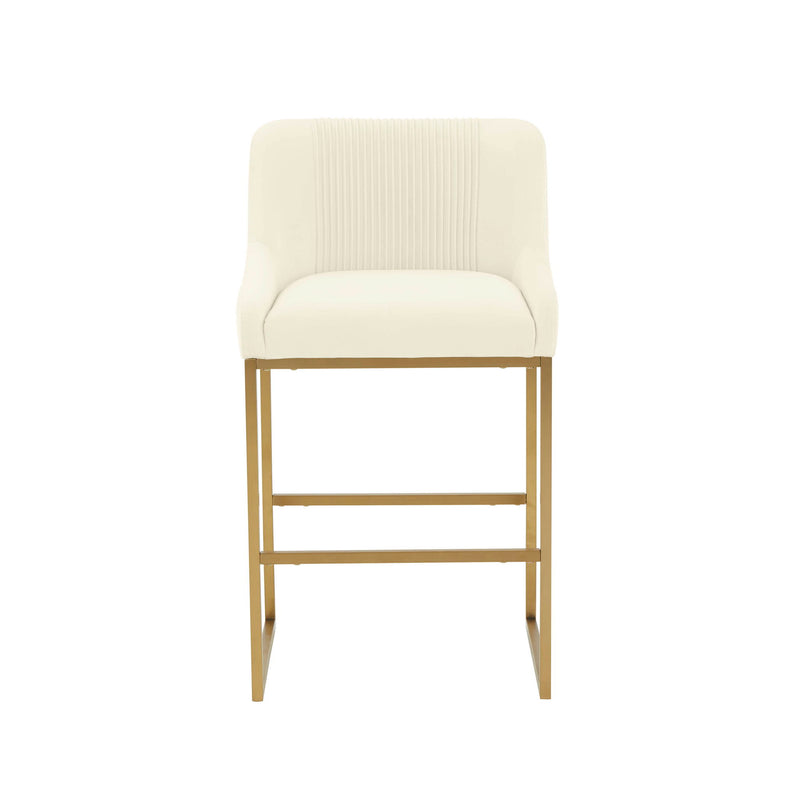 Lisa - Velvet Counter Stool - R&R Furniture Gallery (Fountain Valley, CA)