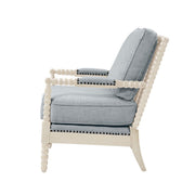 Arm Chair With Open Back Spindle Design, Padded Armrests - R&R Furniture Gallery (Fountain Valley, CA)