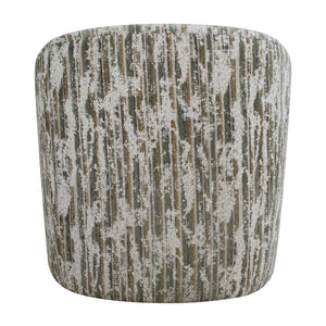 Mari - Boucle Swivel Chair - Green / White