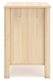 Cabinella - Two Drawer Night Stand - Tan - R&R Furniture Gallery (Fountain Valley, CA)