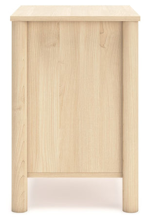 Cabinella - Two Drawer Night Stand - Tan - R&R Furniture Gallery (Fountain Valley, CA)