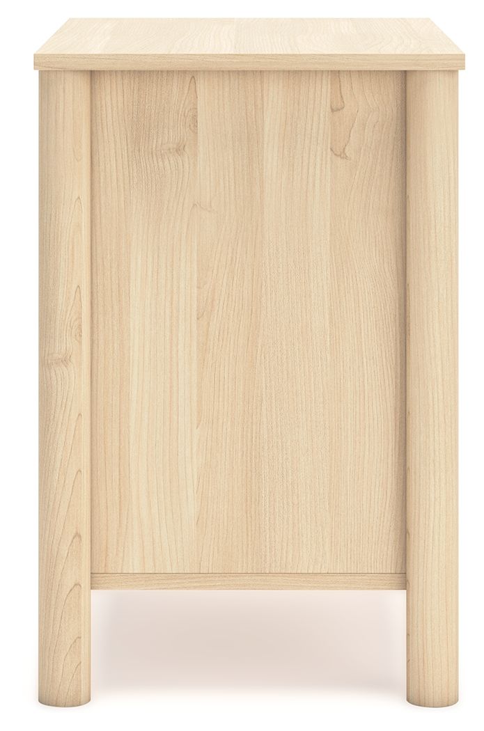 Cabinella - Two Drawer Night Stand - Tan - R&R Furniture Gallery (Fountain Valley, CA)