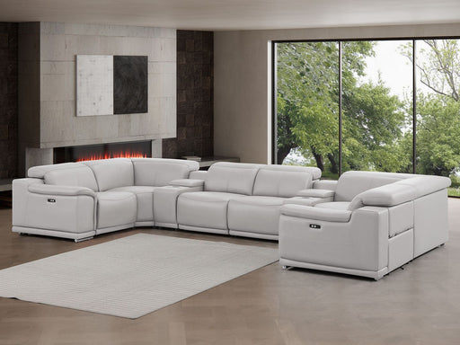 2679 - 8-Piece U-Shaped Power Reclining Sectional In Genuine Leather (2 Recliners) - R&R Furniture Gallery (Fountain Valley, CA)