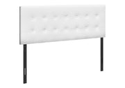 Queen Size Headboard Only Upholstered Leather Look - White - R&R Furniture Gallery (Fountain Valley, CA)
