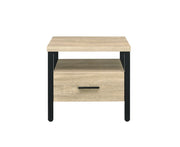 Yawan - Accent Table - Oak & Black - R&R Furniture Gallery (Fountain Valley, CA)