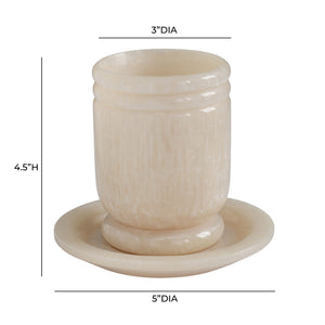 Channeled - Swirl Resin Kiddush Cup