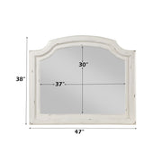 Jaqueline - Mirror - Antique White - R&R Furniture Gallery (Fountain Valley, CA)
