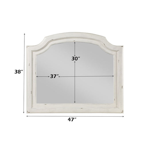 Jaqueline - Mirror - Antique White - R&R Furniture Gallery (Fountain Valley, CA)
