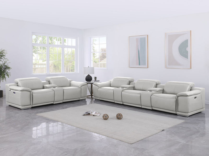 9762 - 8-Piece Modular Power Reclining Sofa And Console Loveseat Set With - R&R Furniture Gallery (Fountain Valley, CA)