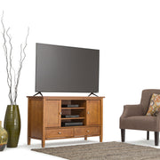 Warm Shaker - Transitional Style TV Media Stand - R&R Furniture Gallery (Fountain Valley, CA)