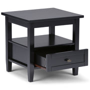 Handcrafted Warm Shaker coffee table by Simpli-Home featuring a wooden finish and classic design.