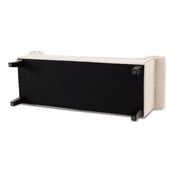 Kathy - Roll Arm Entryway Accent Bench - Sky Neutral Beige - R&R Furniture Gallery (Fountain Valley, CA)