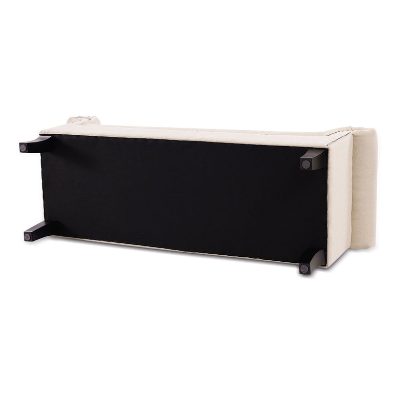 Kathy - Roll Arm Entryway Accent Bench - Sky Neutral Beige - R&R Furniture Gallery (Fountain Valley, CA)
