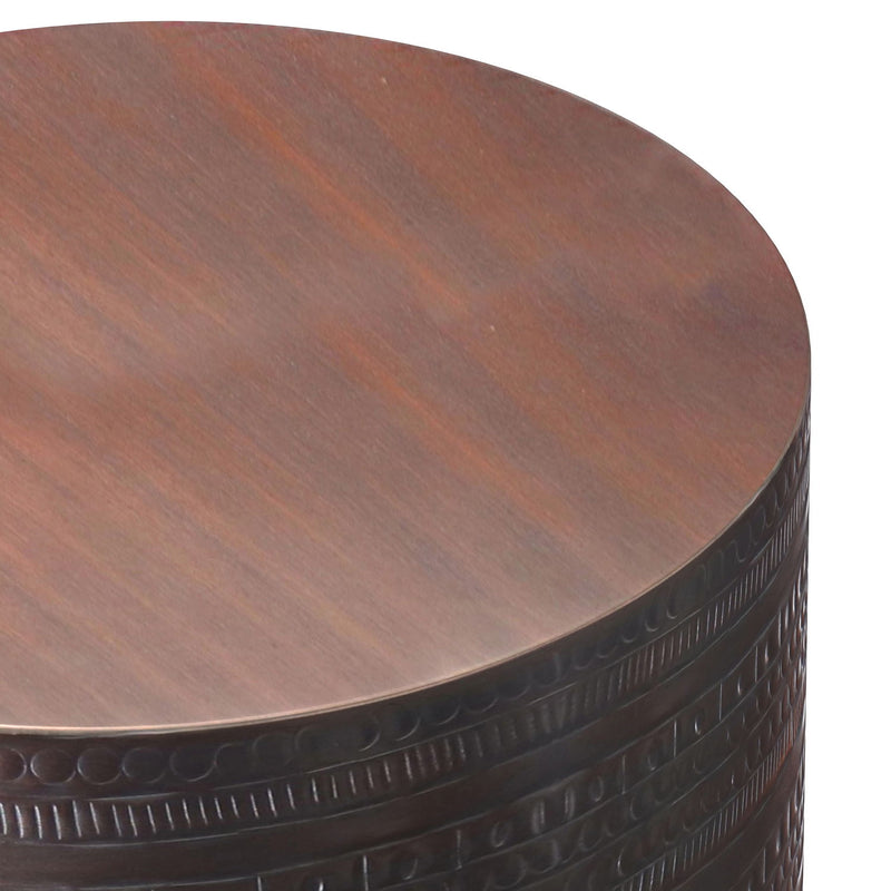 Johnsen - Handcrafted Large Metal Accent Table - R&R Furniture Gallery (Fountain Valley, CA)