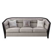 Zemocryss - Sofa With 3 Pillows - Beige Fabric - R&R Furniture Gallery (Fountain Valley, CA)
