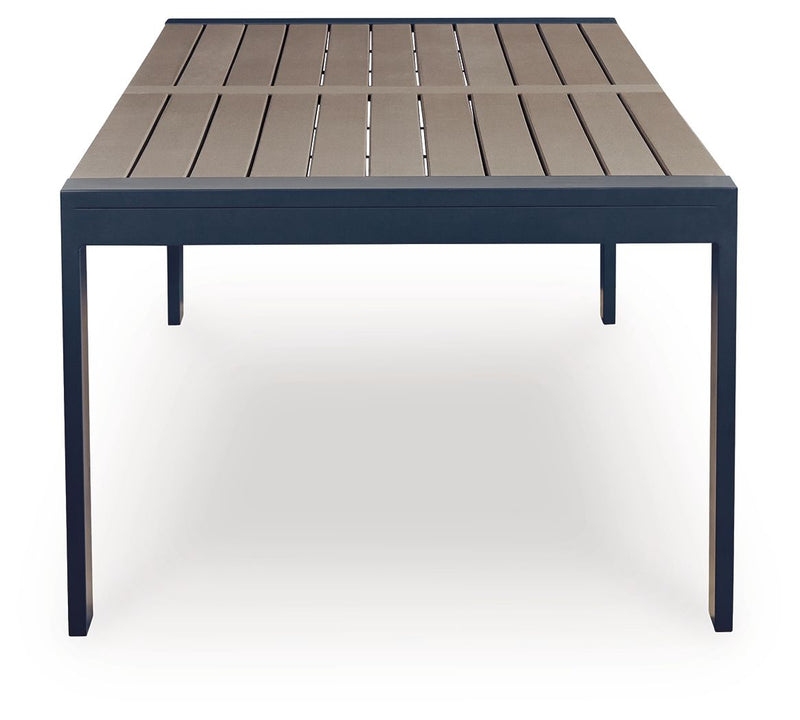 East Beach - Rectangular Dining Table With Umbrella Option - Blue - R&R Furniture Gallery (Fountain Valley, CA)