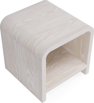 Drake Ash Wood Side Table in Sugar
