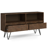 Chase - Low Bookcase - Rustic Natural Aged Brown - R&R Furniture Gallery (Fountain Valley, CA)