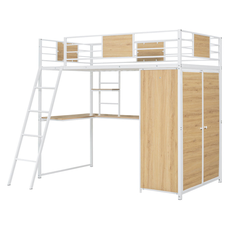 Loft Bed With L Shape Desk And Wardrobe - R&R Furniture Gallery (Fountain Valley, CA)