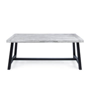 Outdoor Sandblast Finish Acacia Wood Dining Table - R&R Furniture Gallery (Fountain Valley, CA)