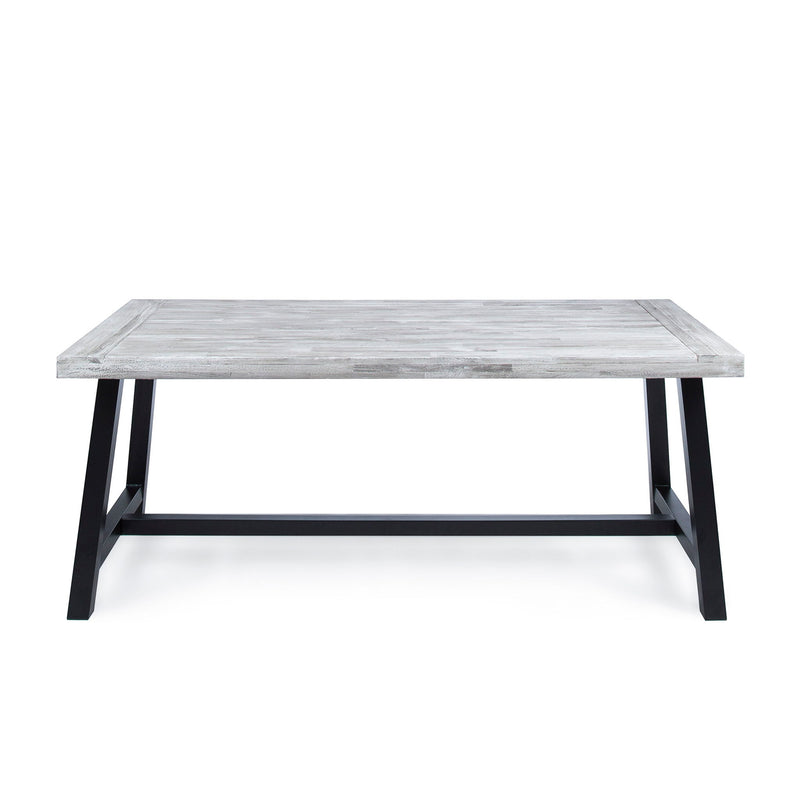 Outdoor Sandblast Finish Acacia Wood Dining Table - R&R Furniture Gallery (Fountain Valley, CA)