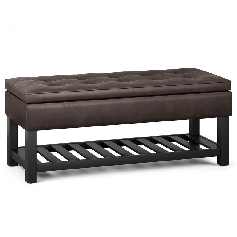 Cosmopolitan - Storage Ottoman Bench With Open Bottom - R&R Furniture Gallery (Fountain Valley, CA)