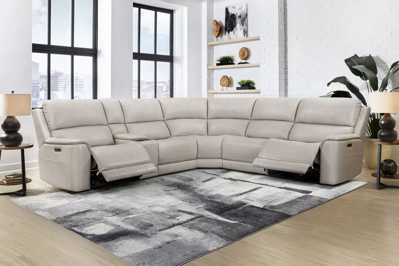 Easton - Power Reclining Sectional With Power Adjustable Headrests - R&R Furniture Gallery (Fountain Valley, CA)