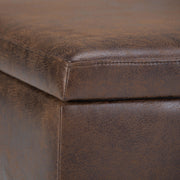 Owen - Upholstered Rectangular Storage Ottoman - R&R Furniture Gallery (Fountain Valley, CA)