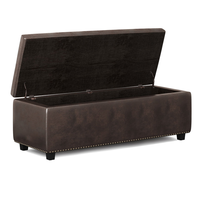 Hamilton - Upholstered Storage Ottoman - R&R Furniture Gallery (Fountain Valley, CA)