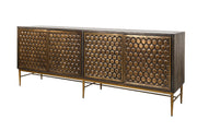 Crossings - Cairo Console - Rich Coffee Bean - R&R Furniture Gallery (Fountain Valley, CA)