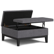 Dover - Multifunctional Lift Top Coffee Table Storage Ottoman - R&R Furniture Gallery (Fountain Valley, CA)