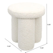 Wesley - Stool - Ivory - R&R Furniture Gallery (Fountain Valley, CA)