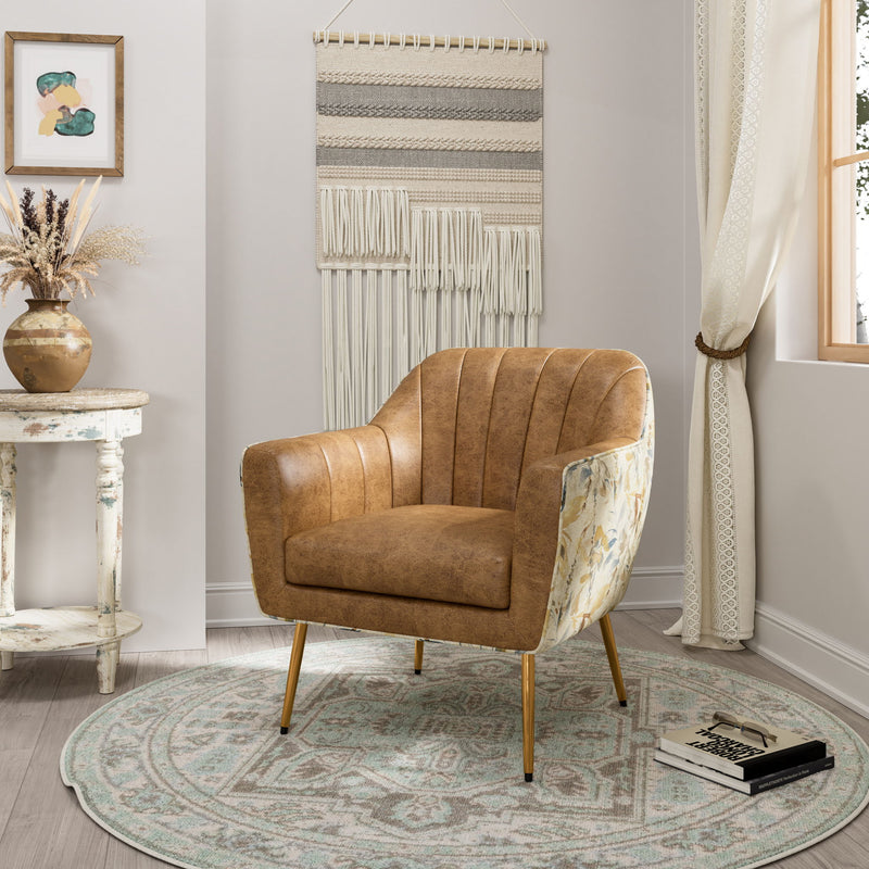 Rose - Accent Chair - Brown - R&R Furniture Gallery (Fountain Valley, CA)