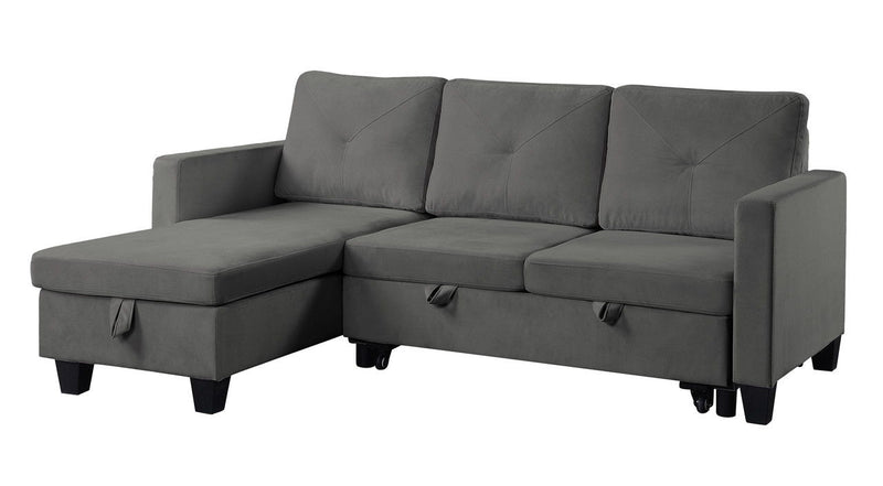 Nova - Reversible Sleeper Sectional Sofa With Storage Chaise - R&R Furniture Gallery (Fountain Valley, CA)