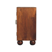 Carved Ball Cabinet - Chestnut - R&R Furniture Gallery (Fountain Valley, CA)