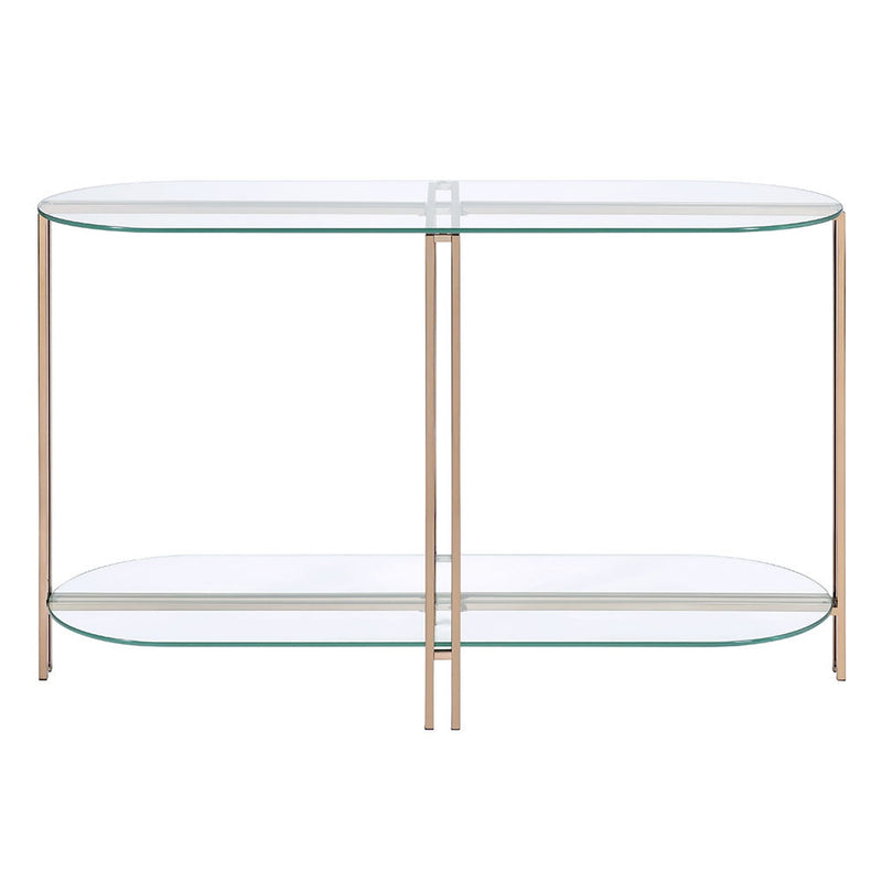 Veises - Sofa Table - Champagne - R&R Furniture Gallery (Fountain Valley, CA)
