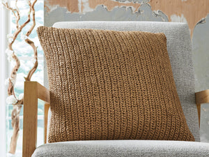 Habenvale throw pillow by Signature Design Ashley featuring textured fabric and decorative pattern for cozy home decor.