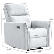 Asheville - Suede Recliner Chair - R&R Furniture Gallery (Fountain Valley, CA)