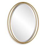 Rhodes - Gold Oval Mirror