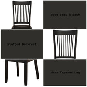 Renske - Side Chair (Set of 2) - Black - R&R Furniture Gallery (Fountain Valley, CA)