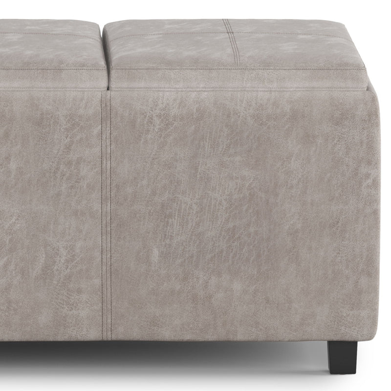 Avalon - Upholstered Storage Ottoman - R&R Furniture Gallery (Fountain Valley, CA)