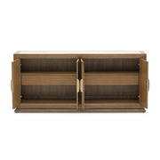 Portrait - Sideboard With LED Lights - Sienna Brown - R&R Furniture Gallery (Fountain Valley, CA)