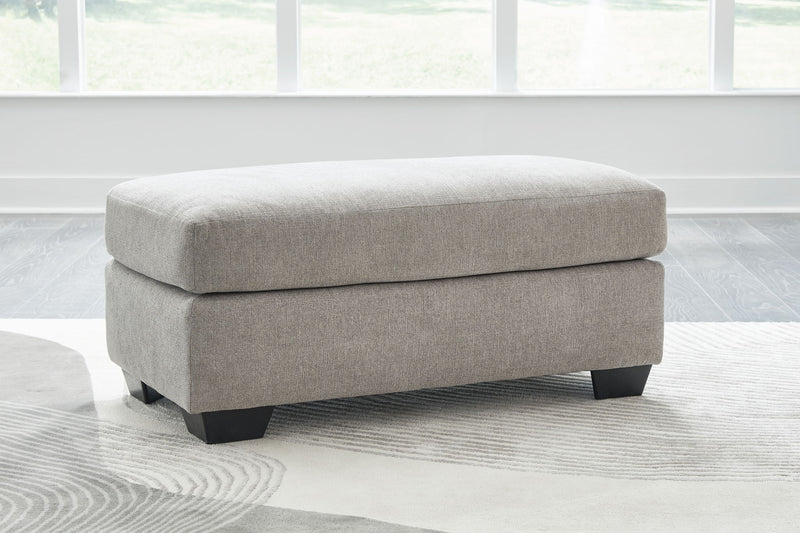 Avenal Park - Ottoman - Flannel - R&R Furniture Gallery (Fountain Valley, CA)