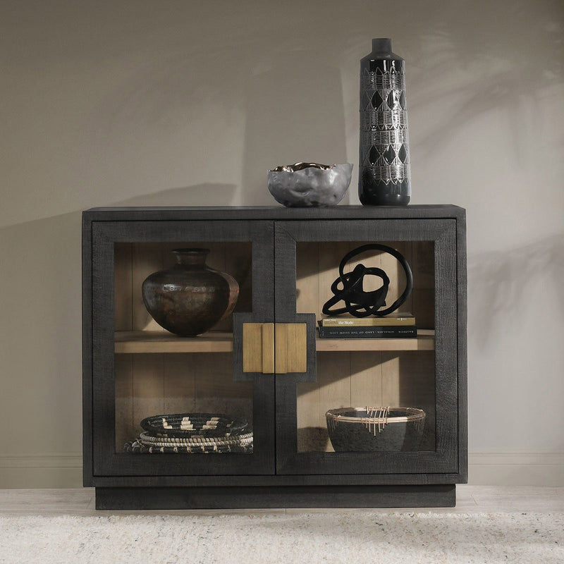 Larson - Reclaimed Pine 2 Door Cabinet - R&R Furniture Gallery (Fountain Valley, CA)