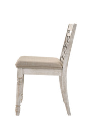 Lilola Home Havanna wide chairs with cushions, off-white set of two, showcasing their spacious design and comfortable seating.