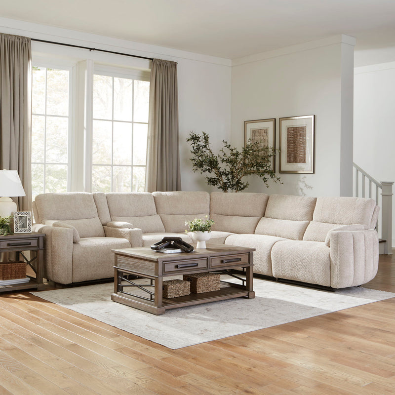Modesto - Modular Power Reclining Sectional With Power Adjustable Headrests - R&R Furniture Gallery (Fountain Valley, CA)