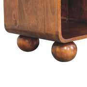 Open Woven Bedside Table, 1 Drawer - Chestnut - R&R Furniture Gallery (Fountain Valley, CA)